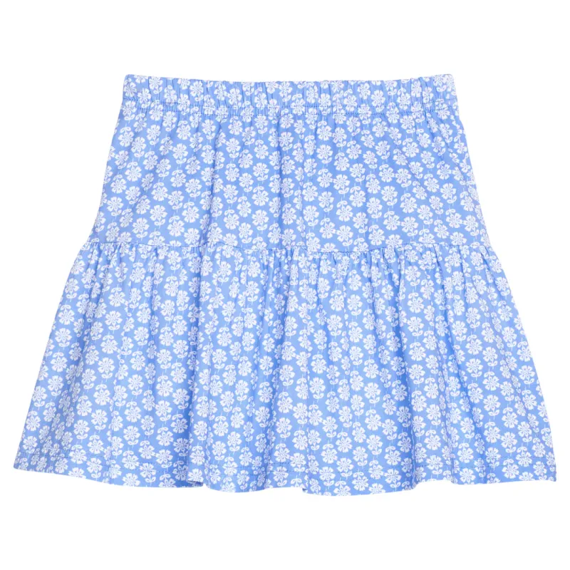 Sally Skort in Periwinkle Block Print