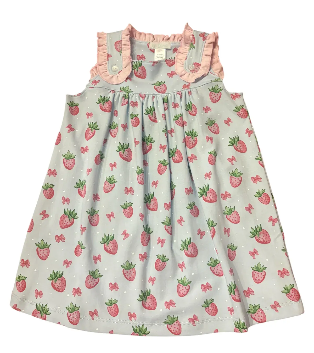 Pima Strawberry Dress with Pockets