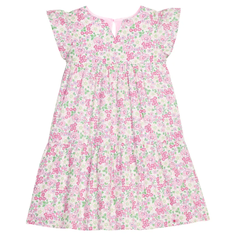 Positano Dress in Pink Bloomsbury Blossoms