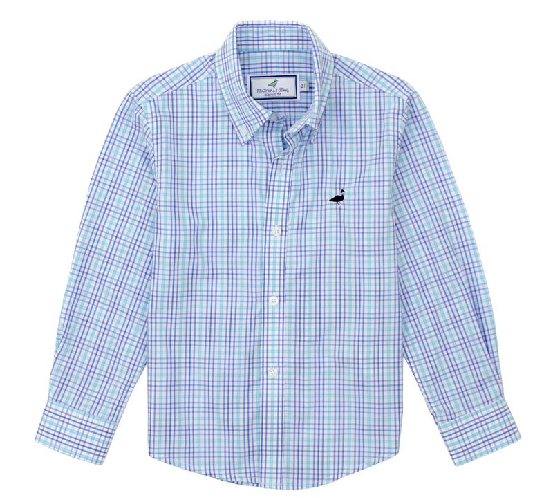 Boys Seasonal Sportshirt in Deane Check