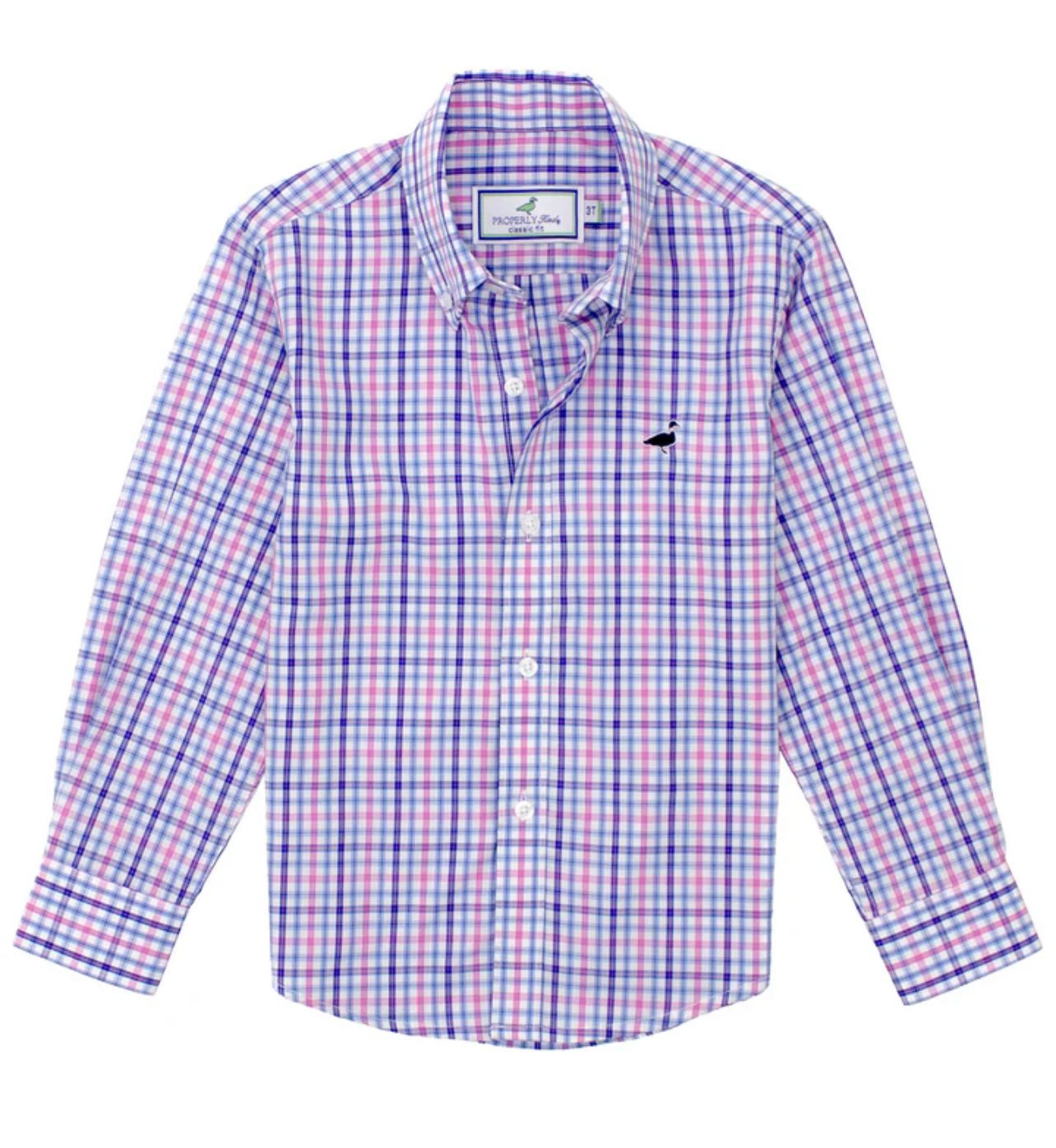 Boys Seasonal Sportshirt in Blueberry
