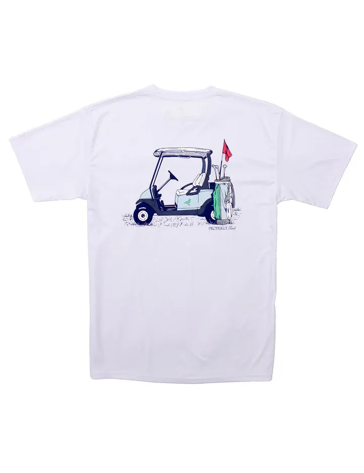 Country Club White Boys Performance Tee