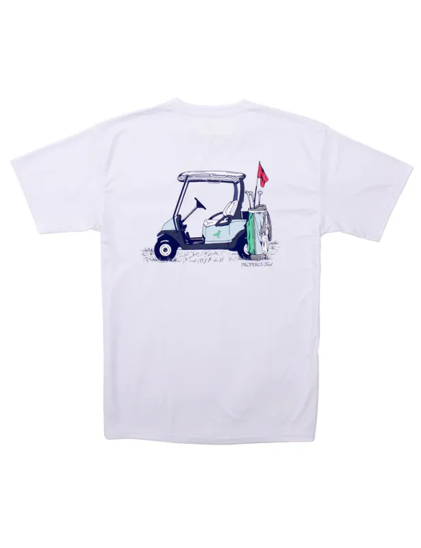 Country Club White Boys Performance Tee