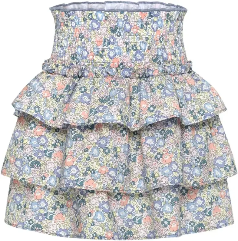 Sally Skirt in Coral Floral