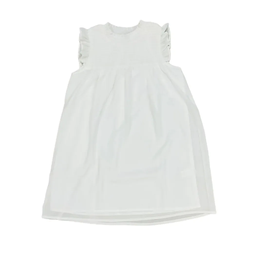Lottie Dress in Sleeveless White