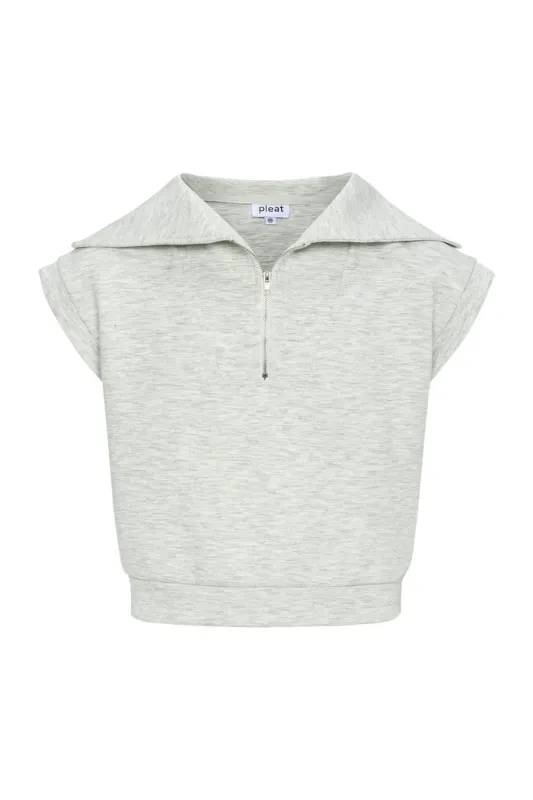 Callie Top in Grey Cozy