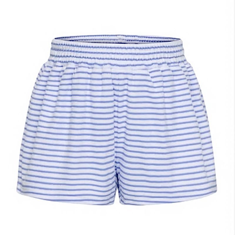 Carlisle Shorts in Blue/White French Terry
