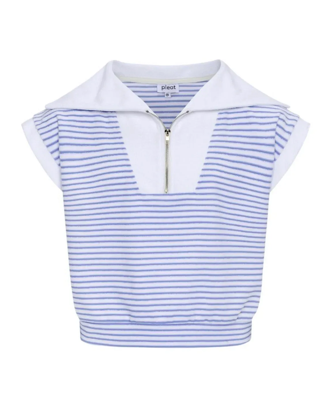 Callie Top in Blue/White Terry