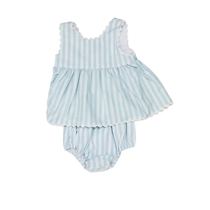 Mary Dee Diaper Set in Savanah Stripe