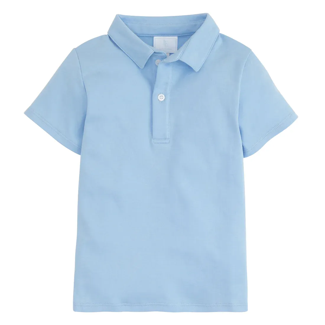Short Sleeve Polo in Light Blue
