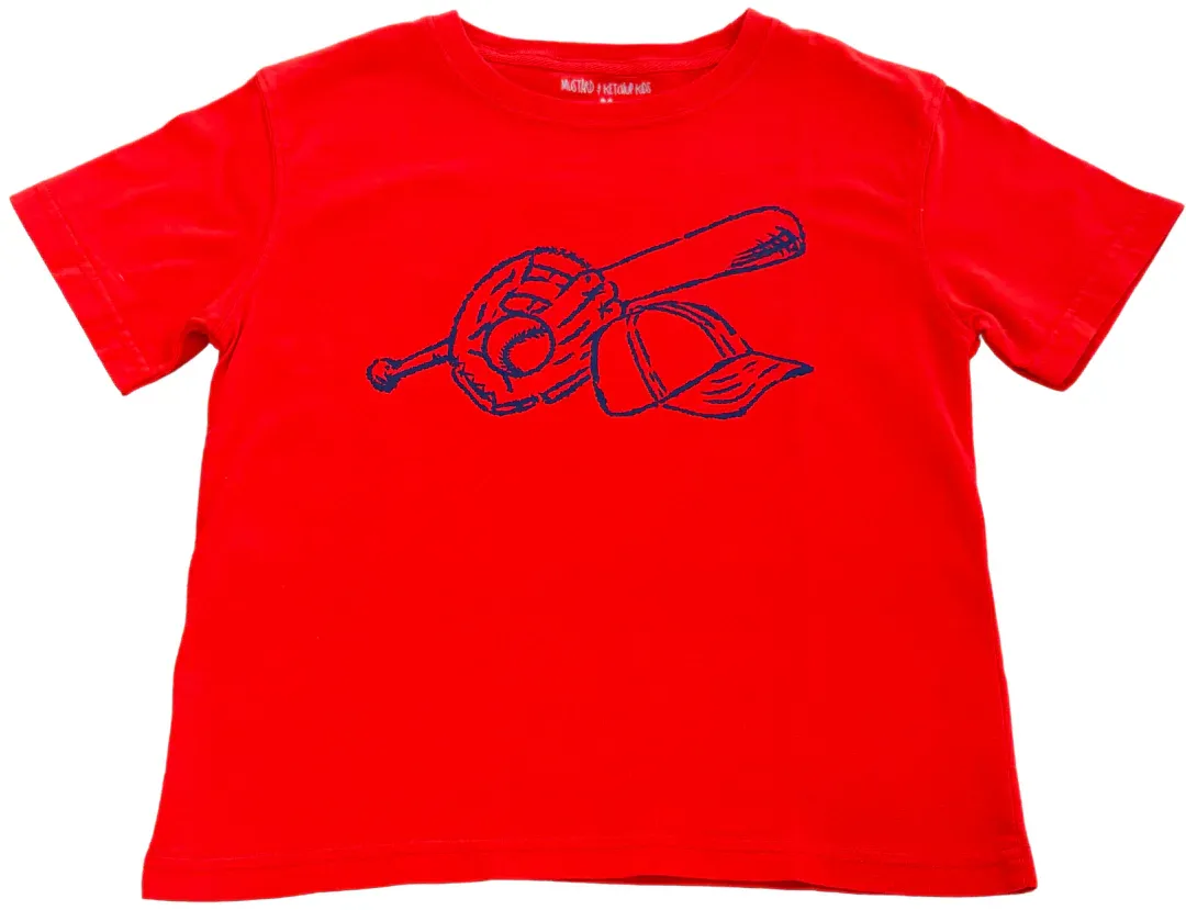 Red/Navy Baseball T-Shirt