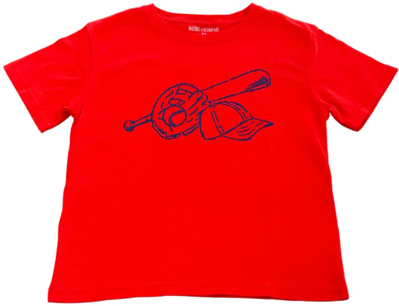 Red/Navy Baseball T-Shirt