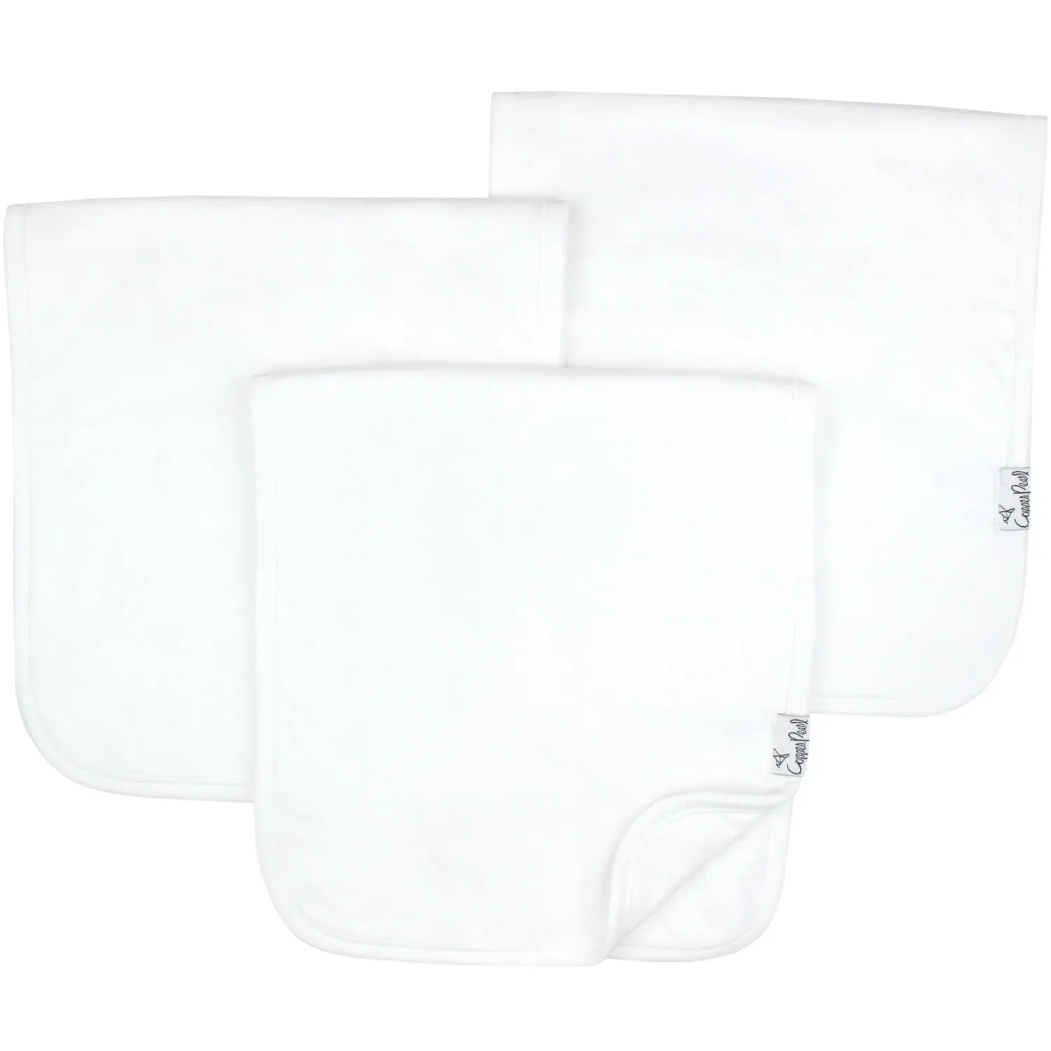 White Basic Burp Cloths