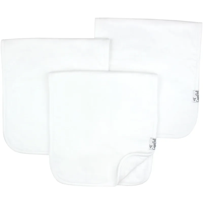 White Basic Burp Cloths