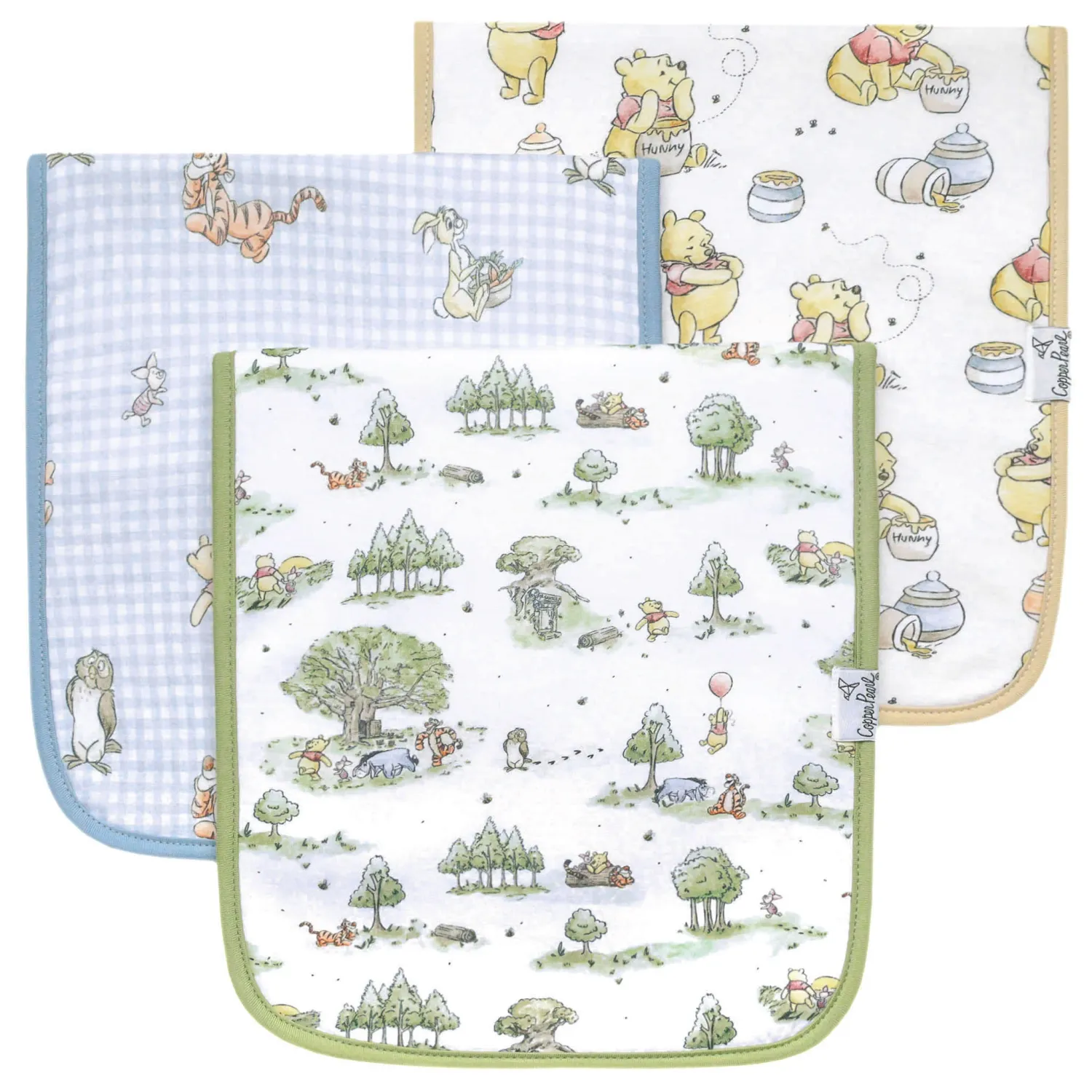 Hundred Acre Wood Burp Cloths