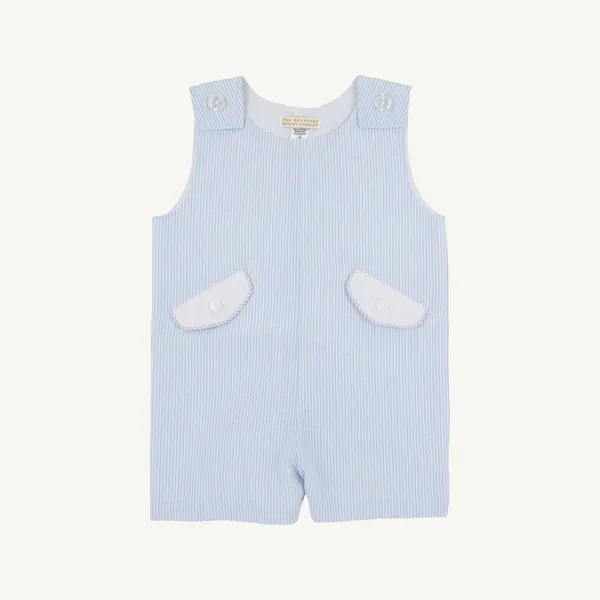 Prescott Pocket Jon Jon in Breakers Blue Seersucker