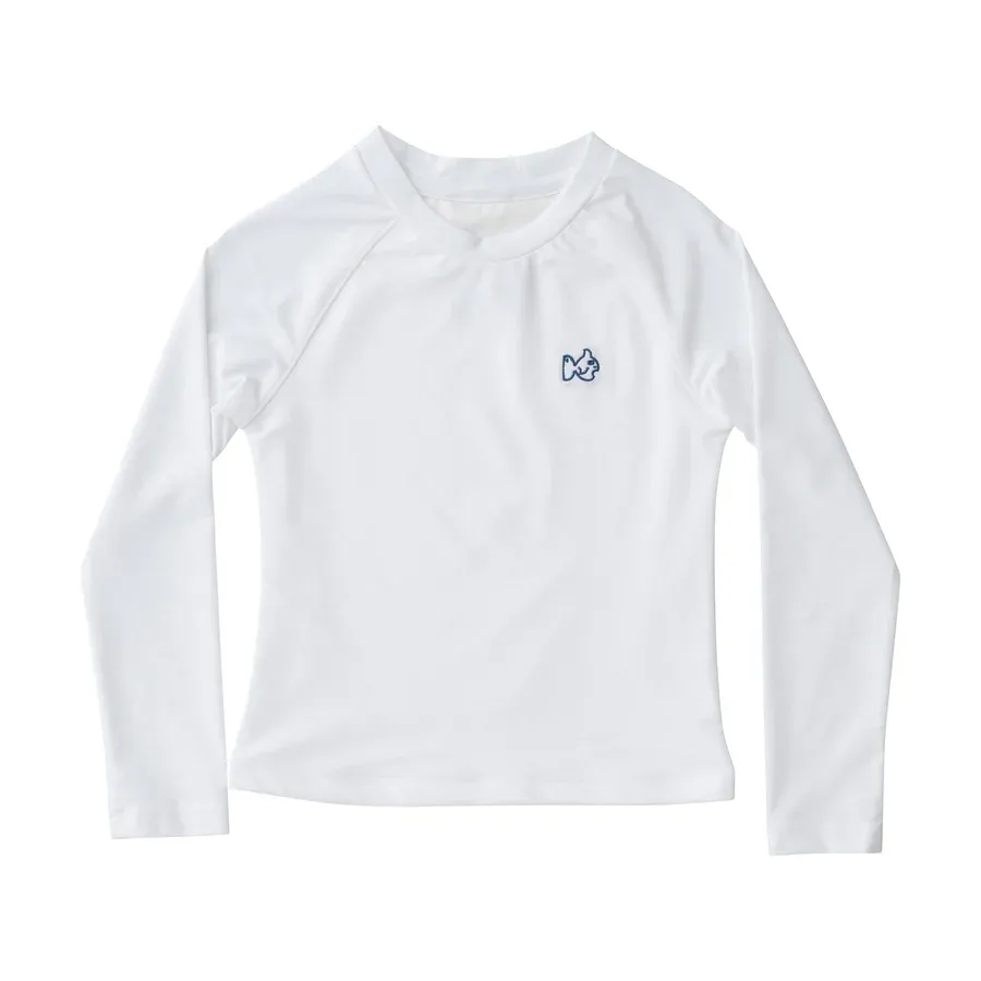 Boys Reef Rashguard Shirt in White