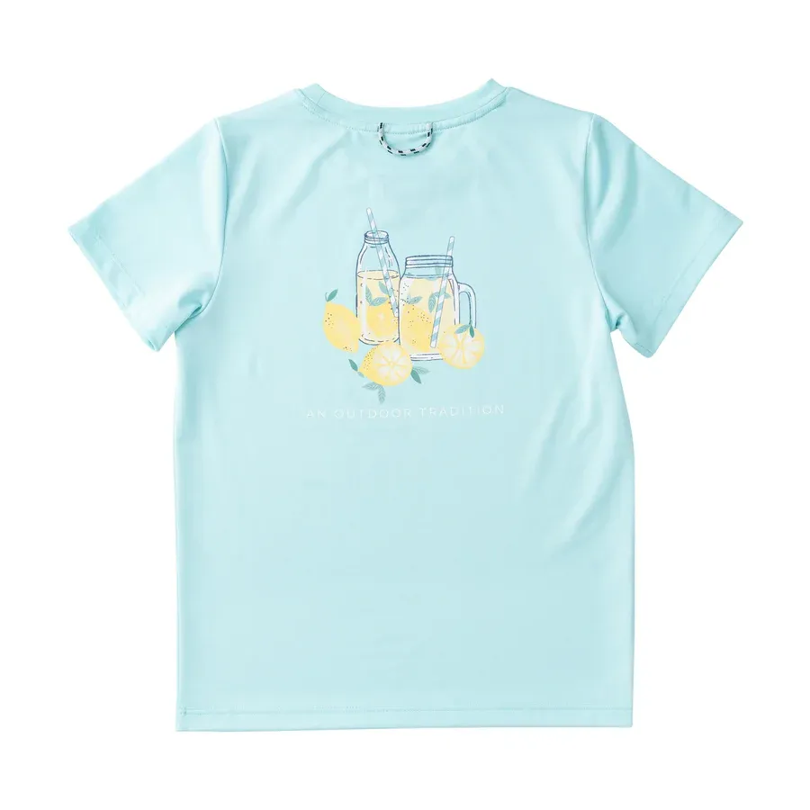 Girls Pro Performance Short Sleeve T-Shirt in Lemonade
