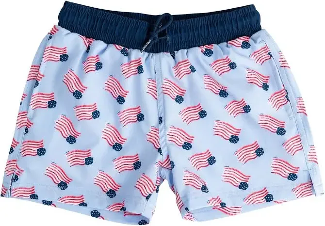 Boys Boogie Board Swim Trunk in American Flag