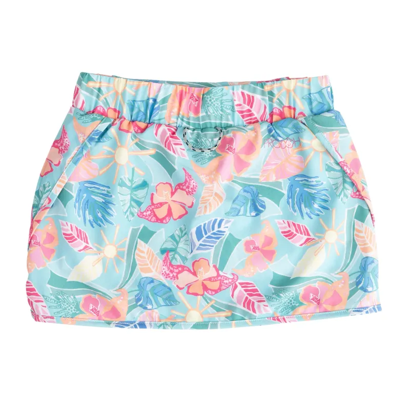 Girls Carolina Catch Skort in Palm Paradise