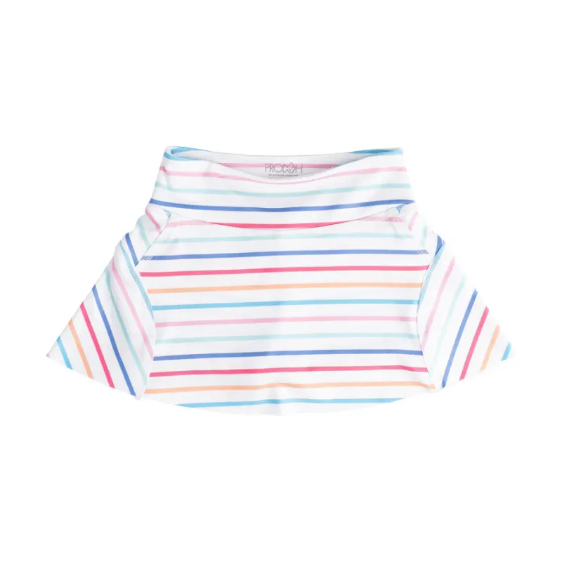 Girls Tennis Twirl Skort in Sun Kissed Stripe