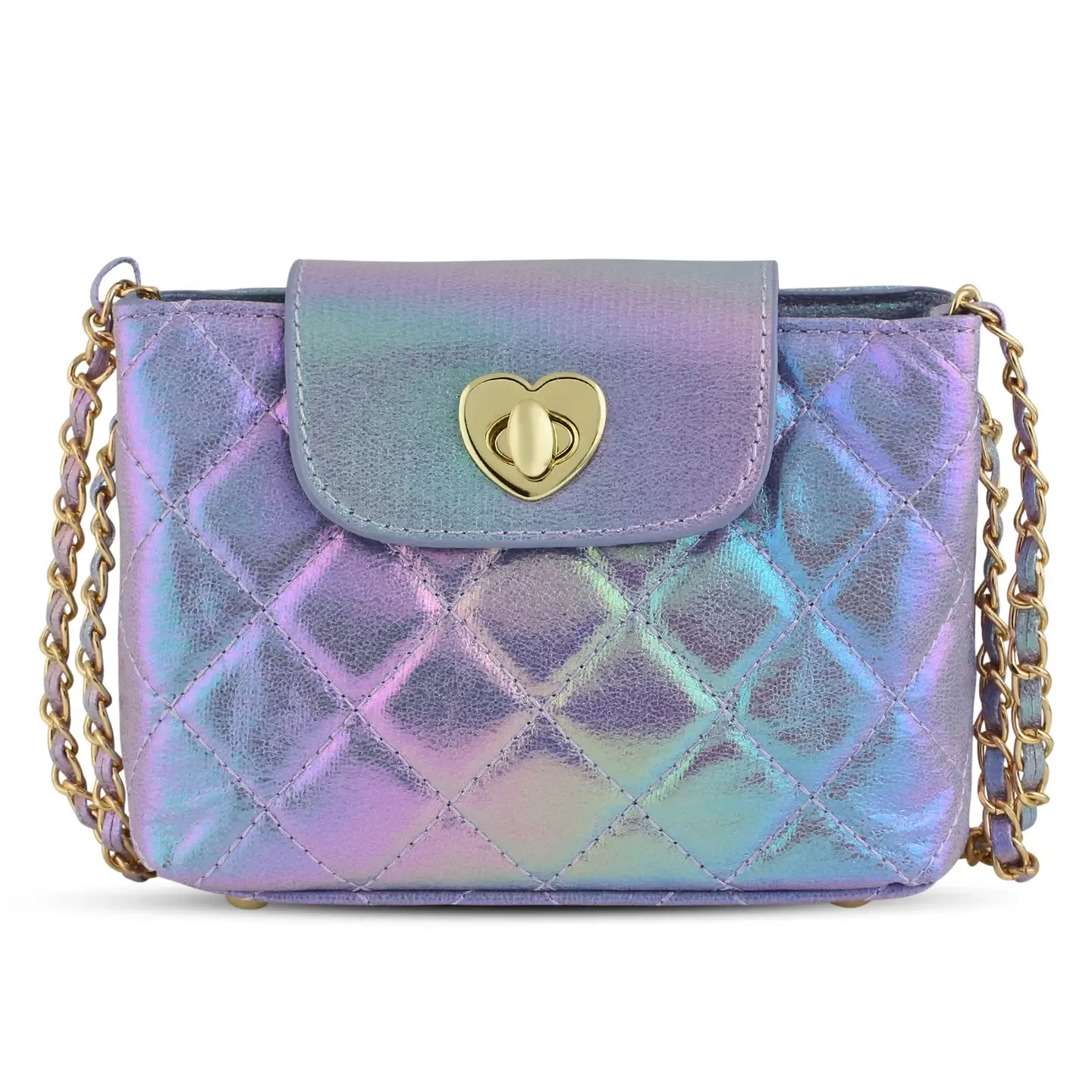 Paige Purse in Lavender Metallic
