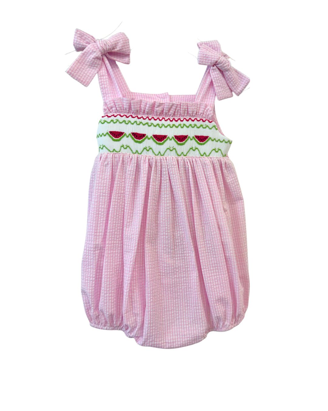 Watermelon Smocked Waist Bubble