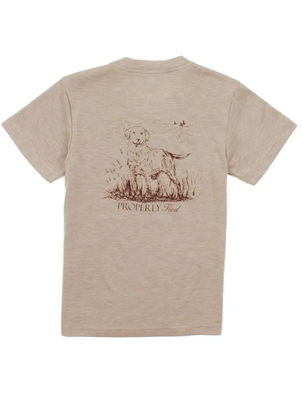 Boys Portland Pocket Tee in Labrador Sand