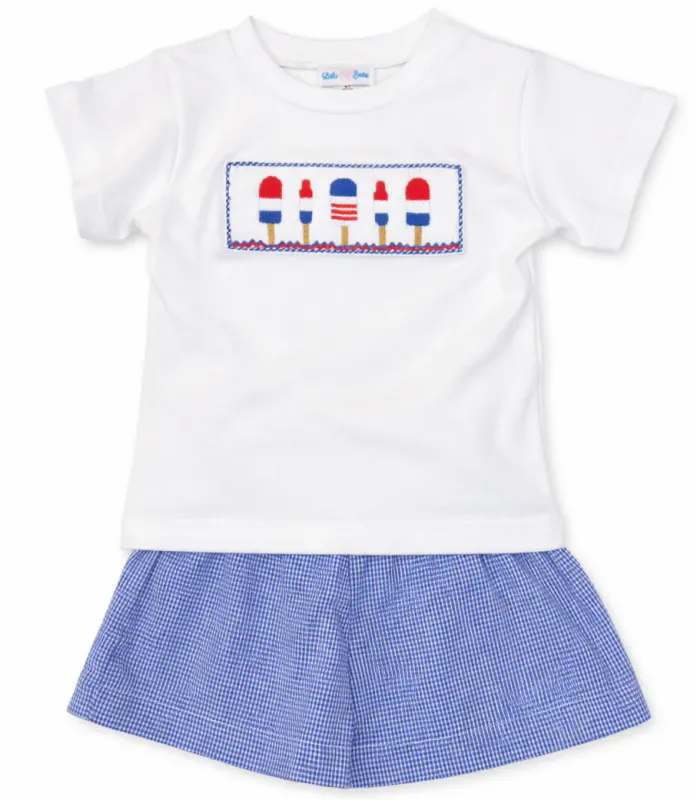 Popsicle Boys Smocked Short Set