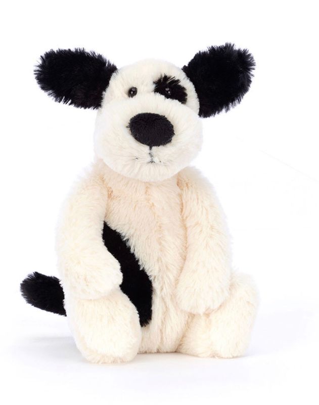 Bashful Black & Cream Puppy SMALL