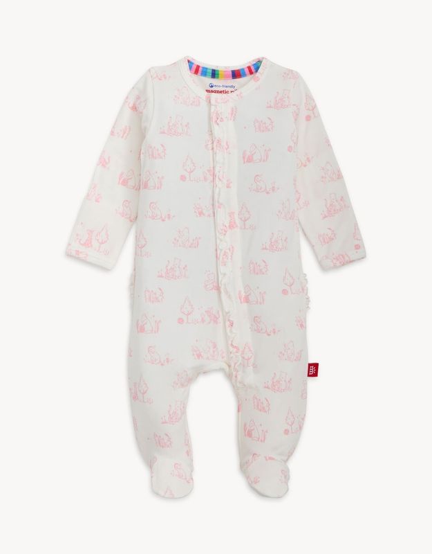 Sweeter Than Hunny Magnetic Footie w/ Ruffle