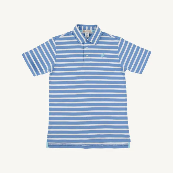 Barbados Blue Stripe Prim and Proper Polo