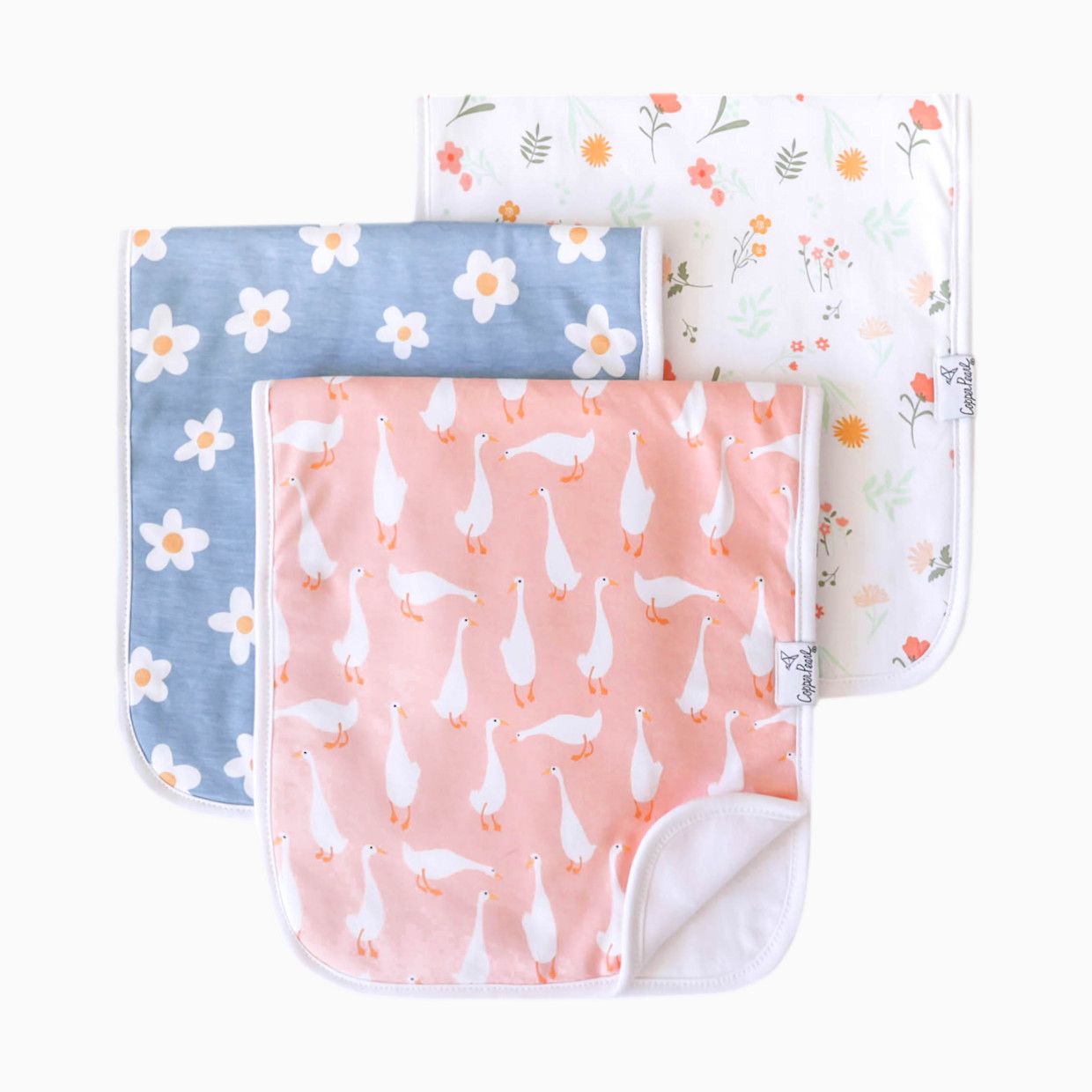 Burp Cloth Set in Goosie