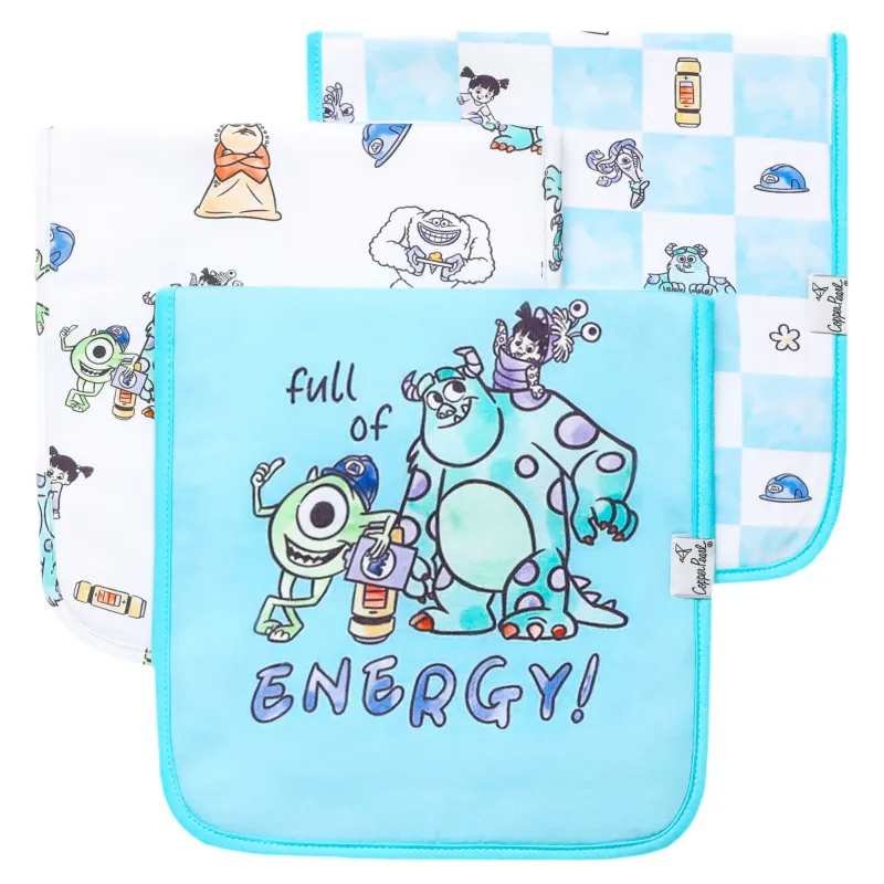 Burp Cloth in Monsters Inc Medley