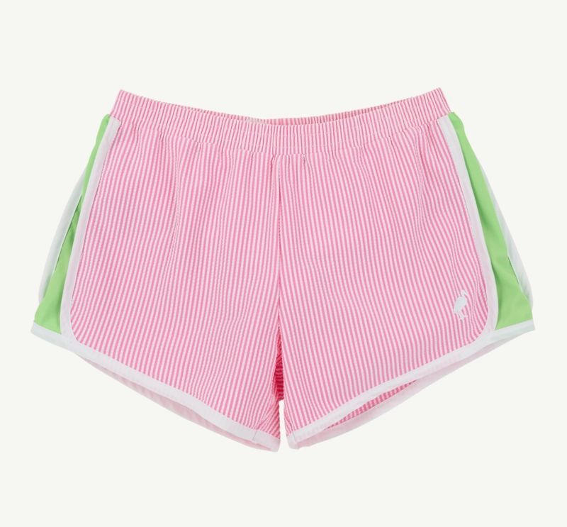 Prepletic Shimmy Shake Shorts in Hot Pink Hamptons Seersucker