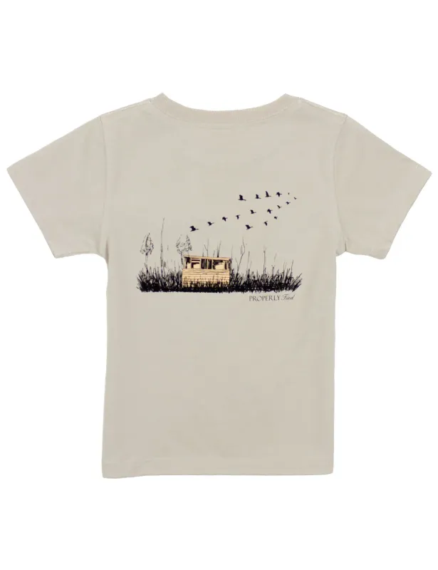 Boys Duck Blind Short Sleeve in Walnut