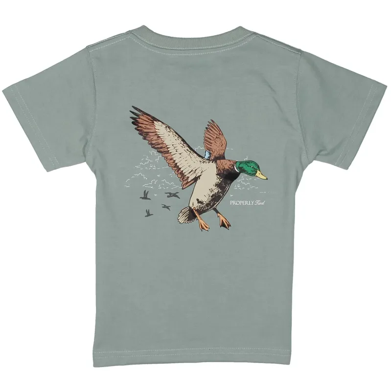 Boys Mallard Flight Short Sleeve in Fog