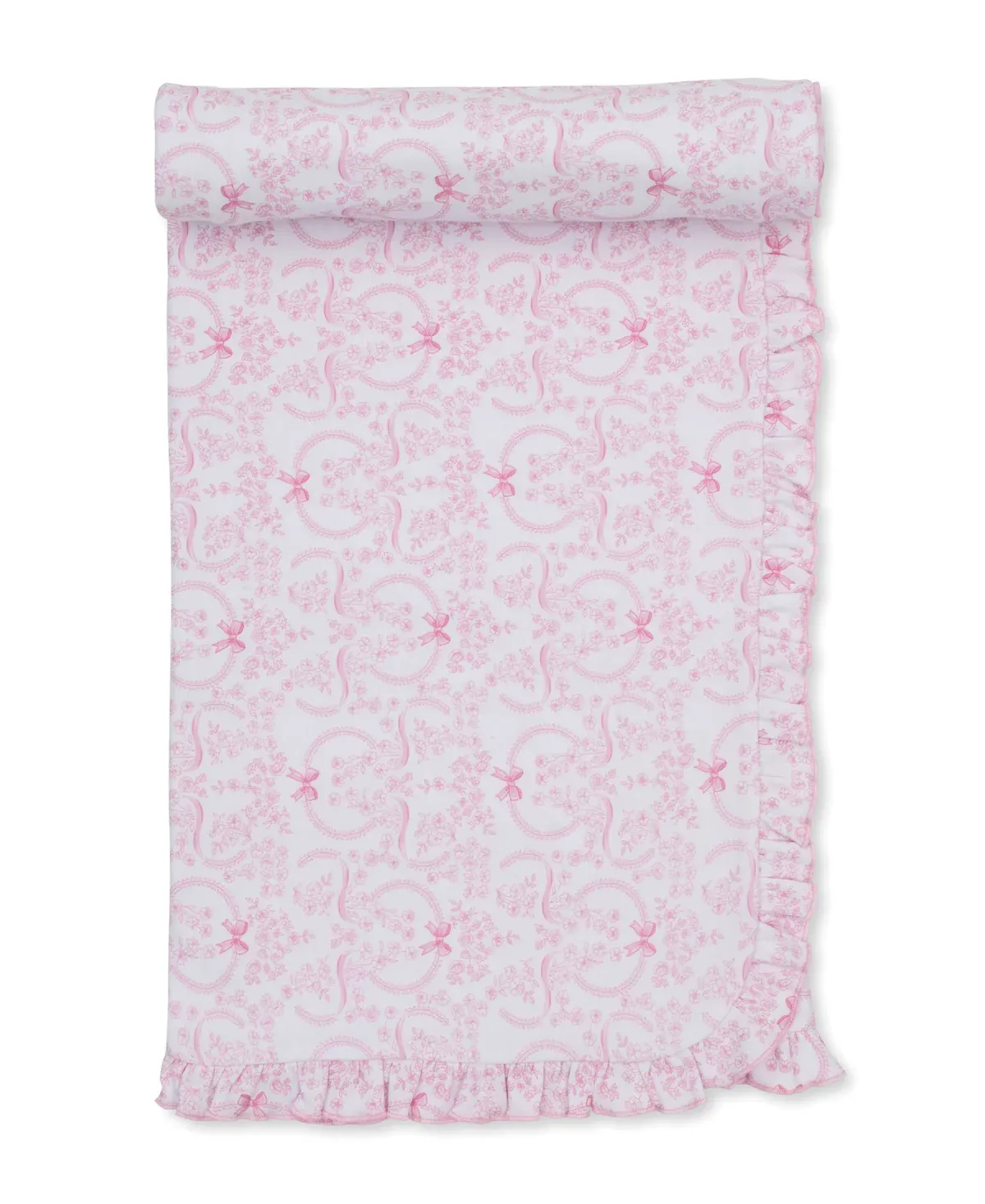 Delicate Blooming Bows Pink Blanket