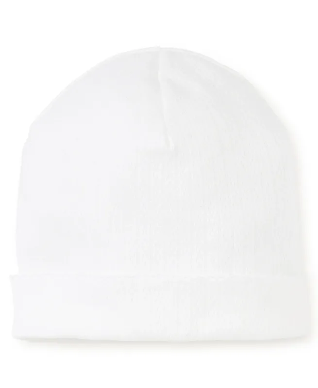 White Pointelle Hat