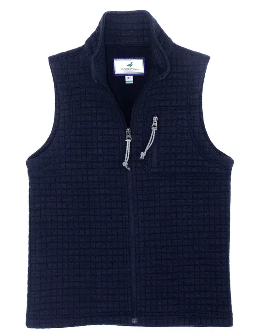 Boys Delta Vest in Navy