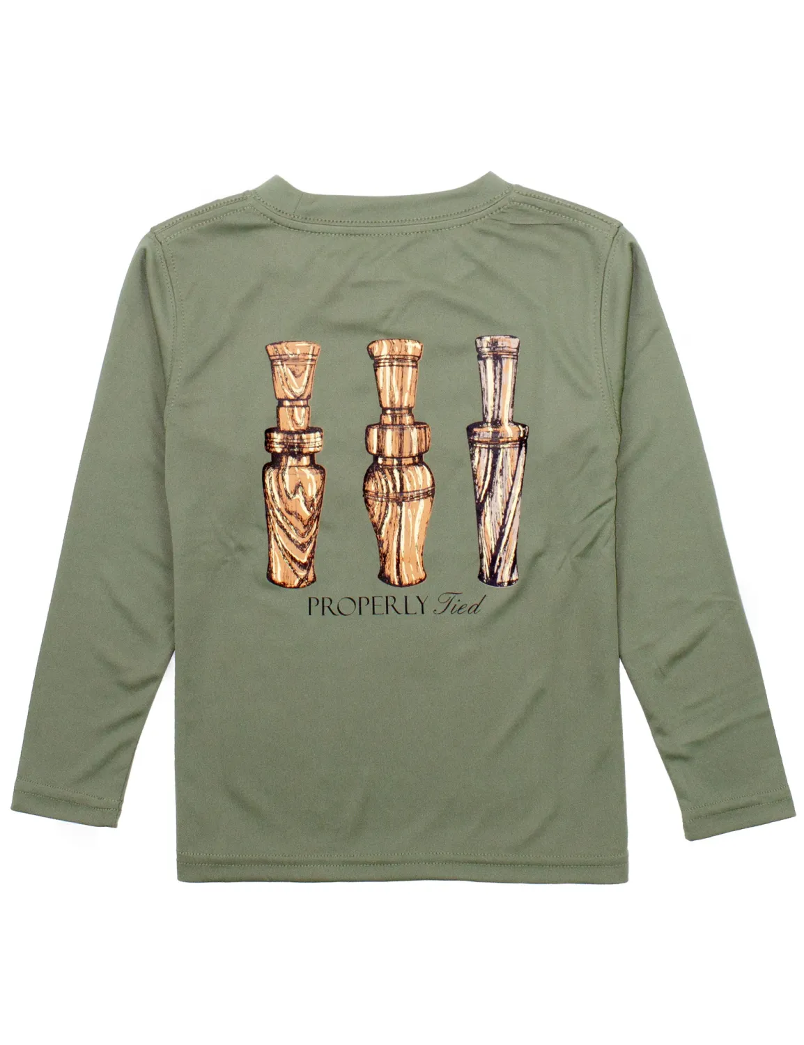 Boys Pot Call Long Sleeve in Olive