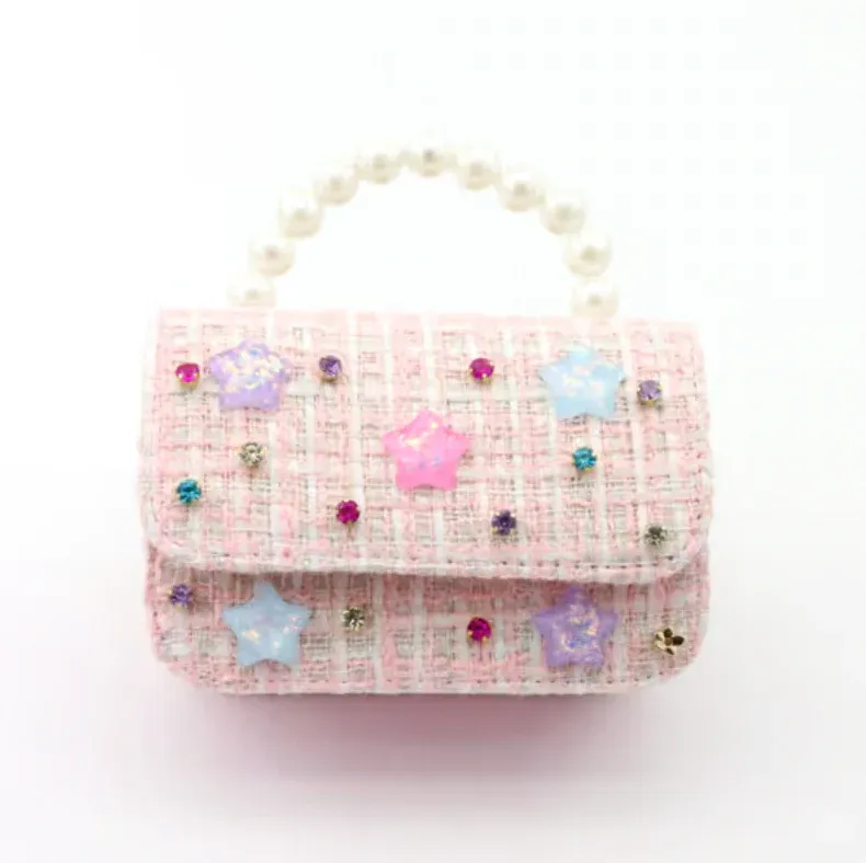 Stars Tweed Purse