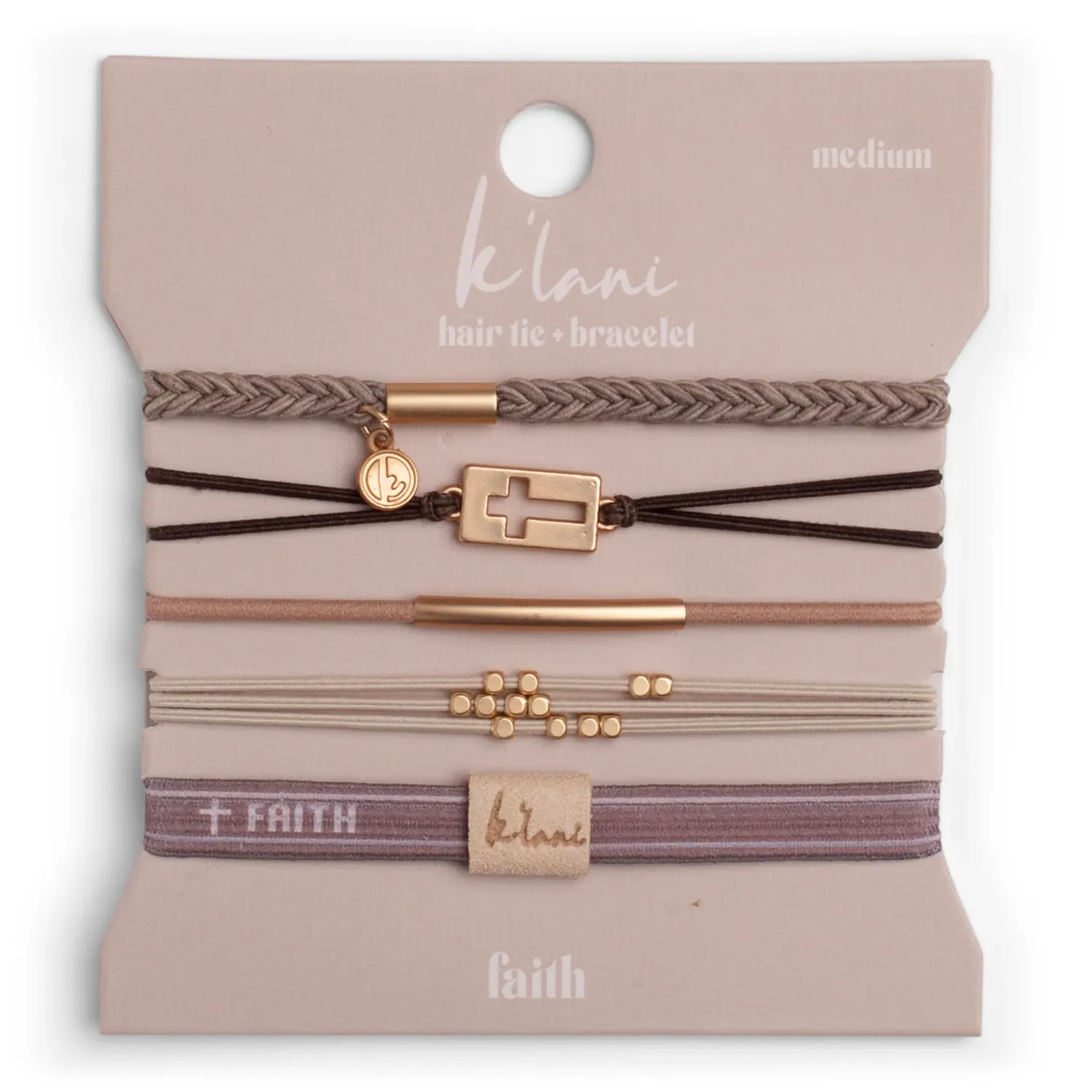 "Faith" Warm Neutrals Bracelet