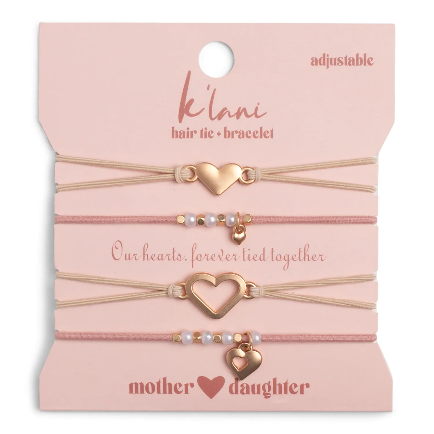 "Mother and Daughter" Pink Bracelet
