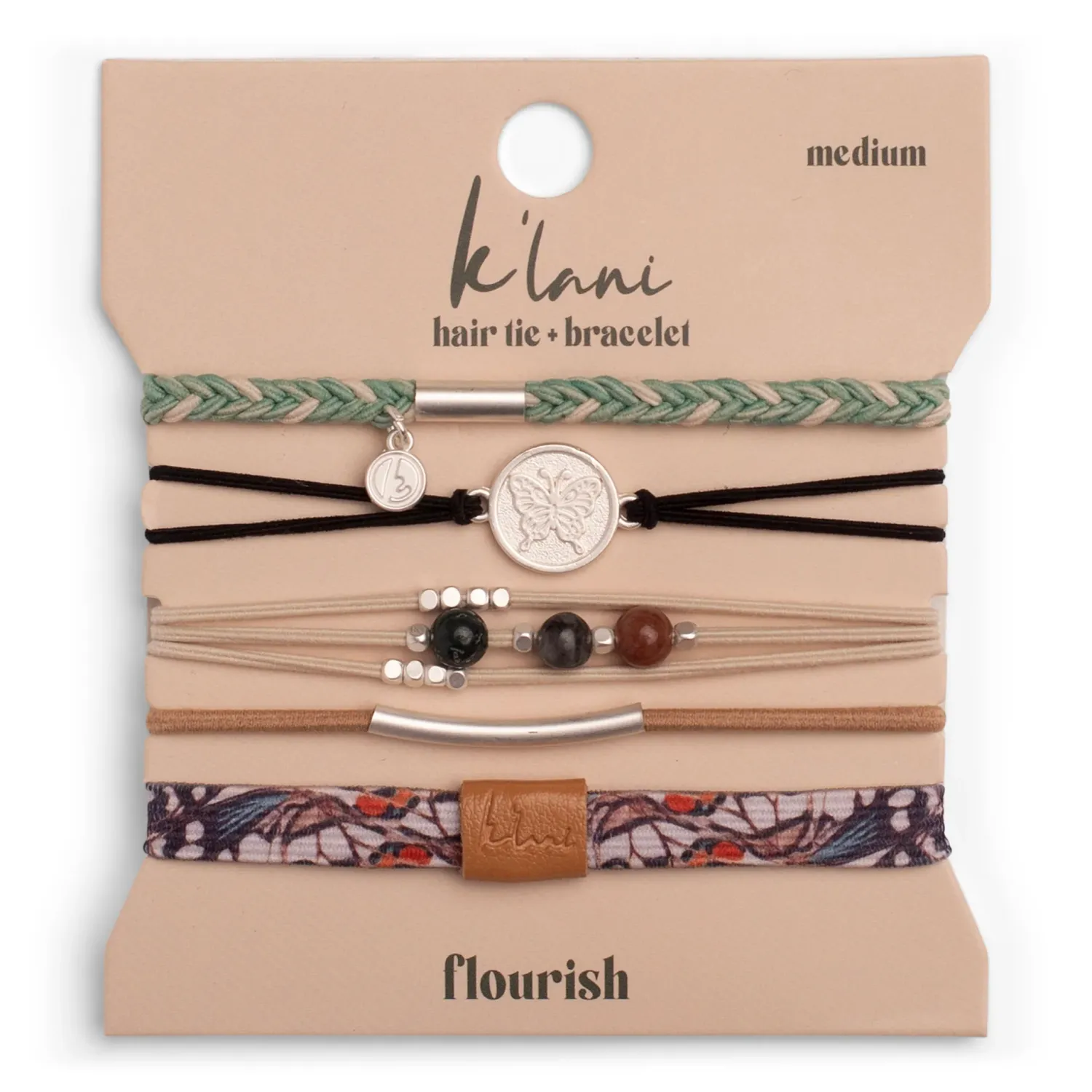 "Flourish" Natural Butterfly Bracelet