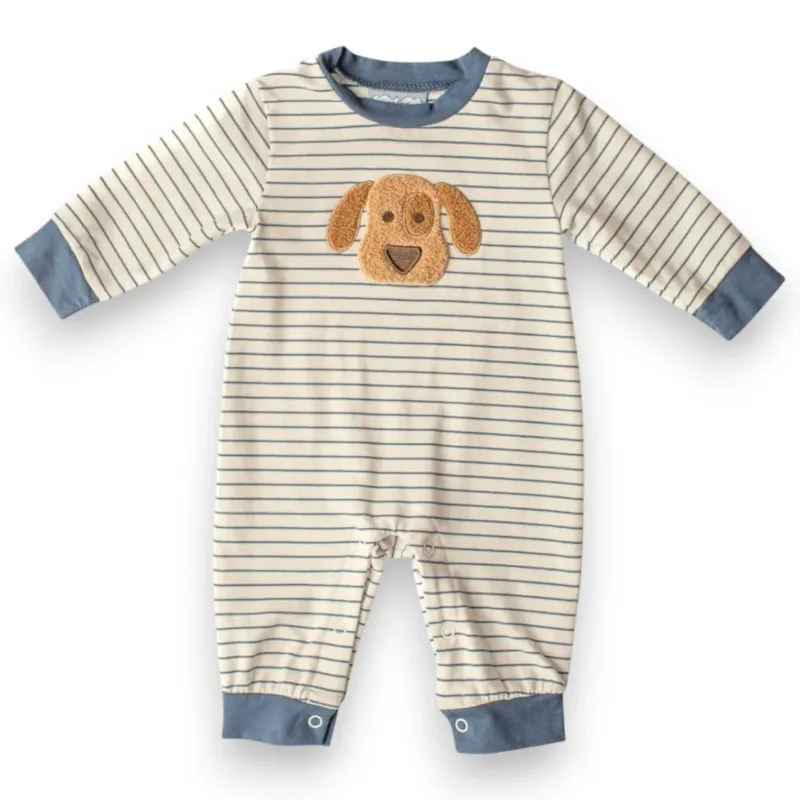 Puppy Applique Boys Romper