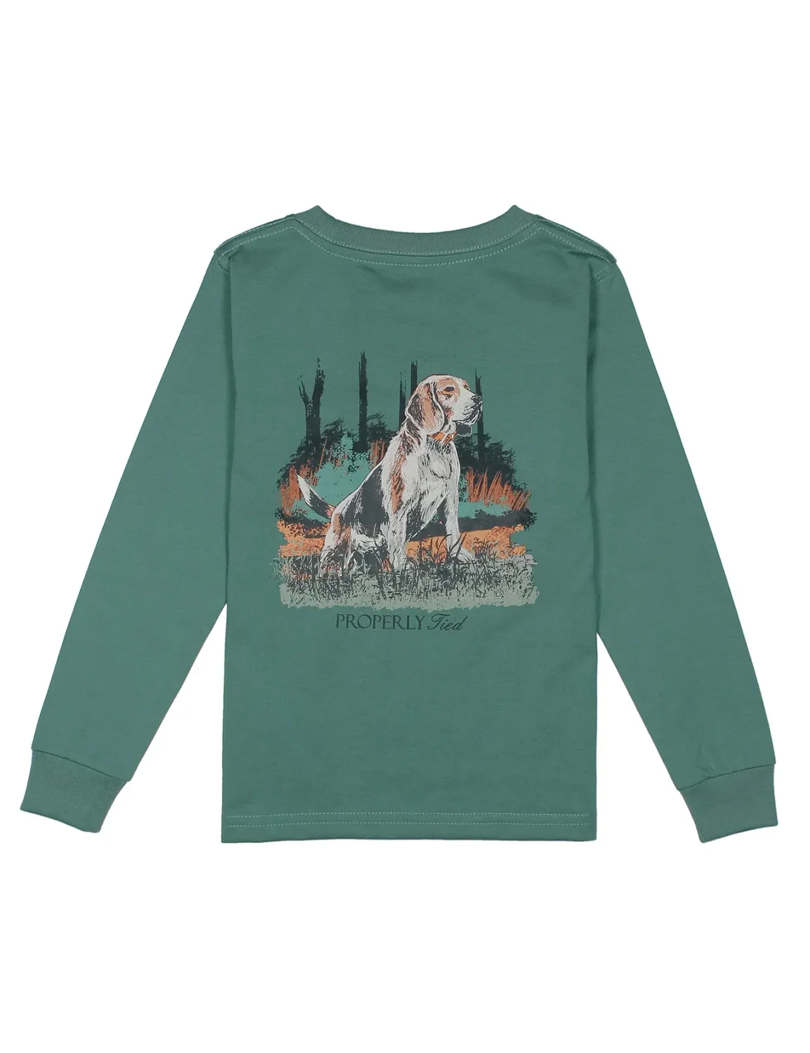Boys Beagle Long Sleeve in Marine Green