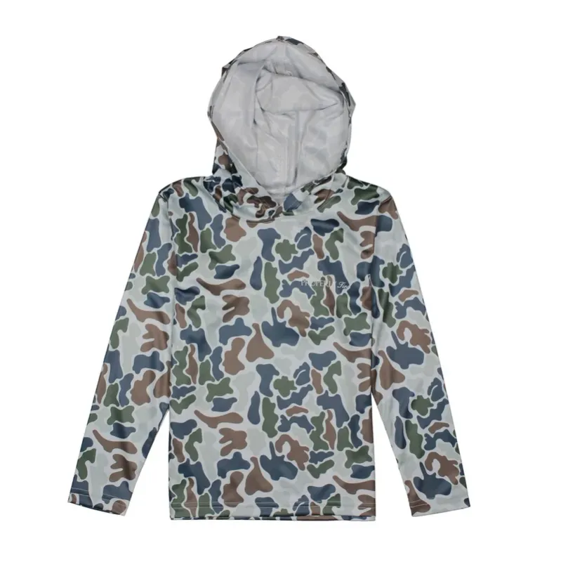 Boys Sportsman Performance Hoodie in Terra Camo