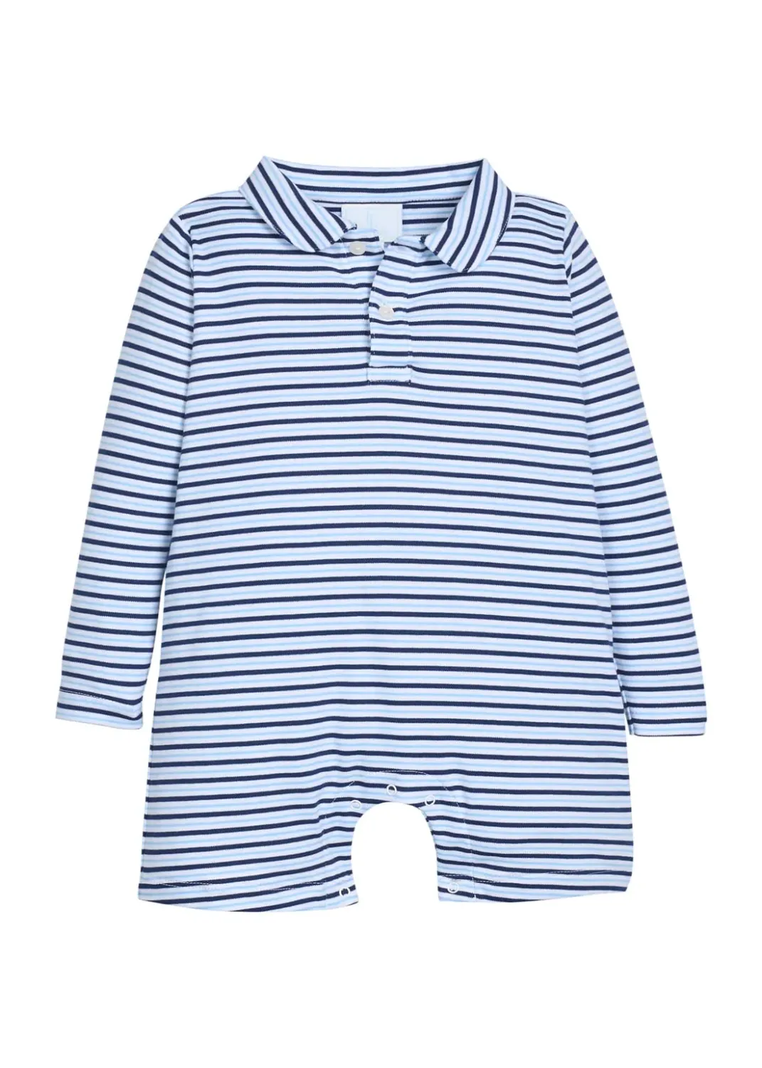 Polo Romper in Winslow Stripe