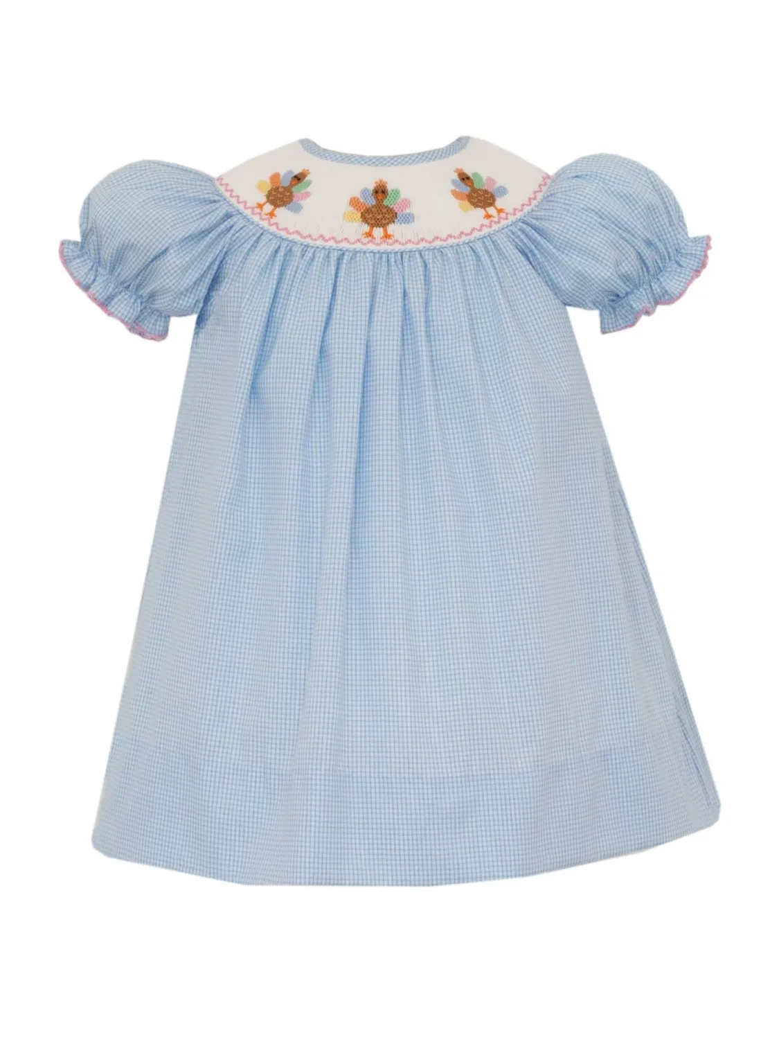Girls Smocked Turkey Dress
